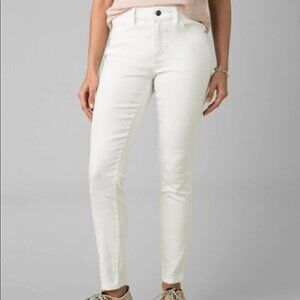 Prana Oday Jeans White Size 0 Short NWT